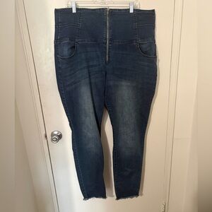 Ashley Stewart Dark Blue High Rise Jeans